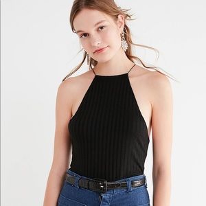 Urban Outfitters - high neck ribbed tank